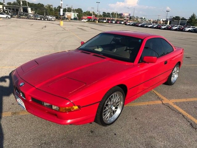 1991 Red BMW 8-Series Coupe