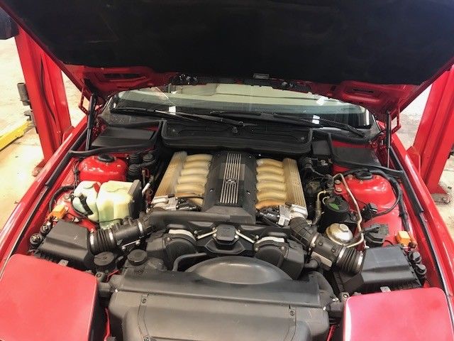 1991 Red BMW 8-Series Coupe