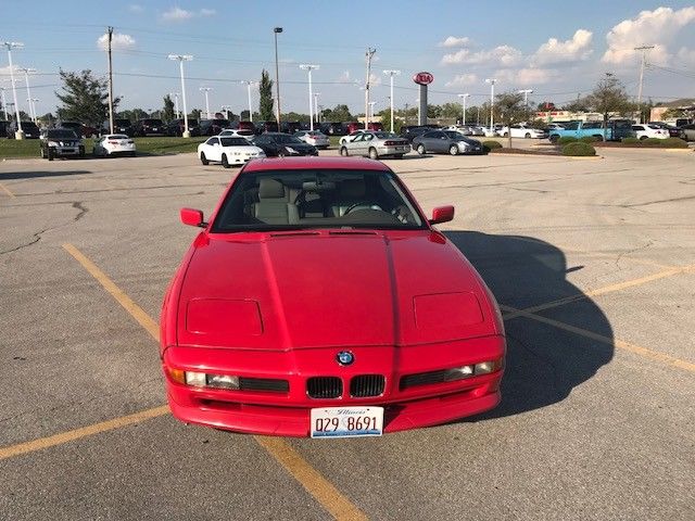 1991 Red BMW 8-Series Coupe
