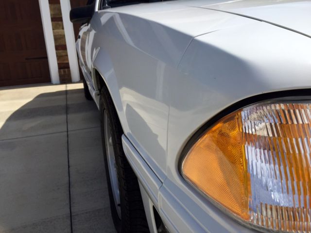 1992 White Ford Mustang Hatchback