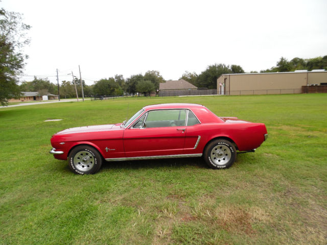 1965 Red Ford Mustang Sedan