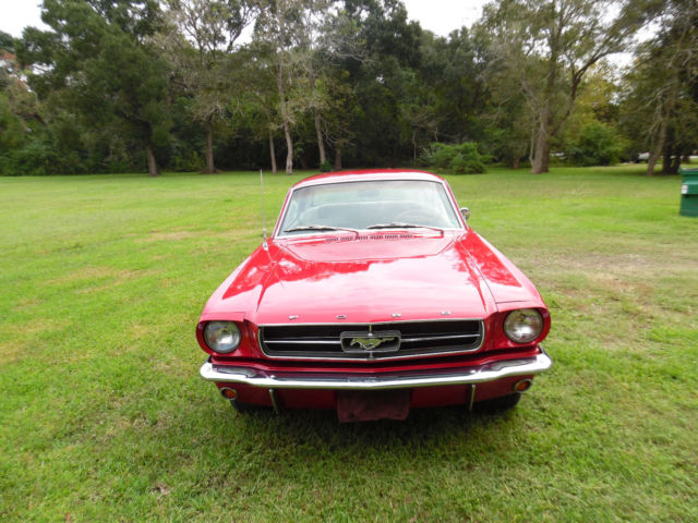 1965 Red Ford Mustang Sedan