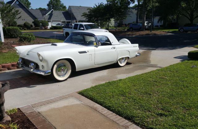 1956 WHITE Ford Thunderbird CONV. AND HARDTOP