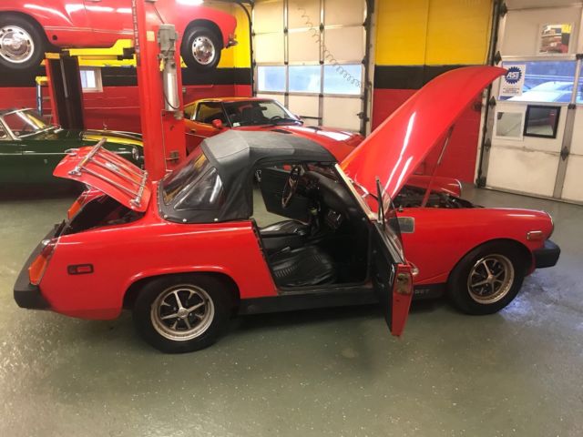 1976 Red MG Midget Convertible