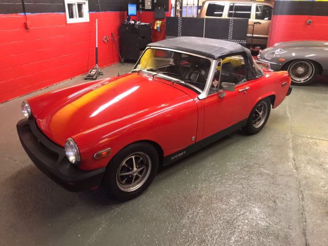 1976 Red MG Midget Convertible
