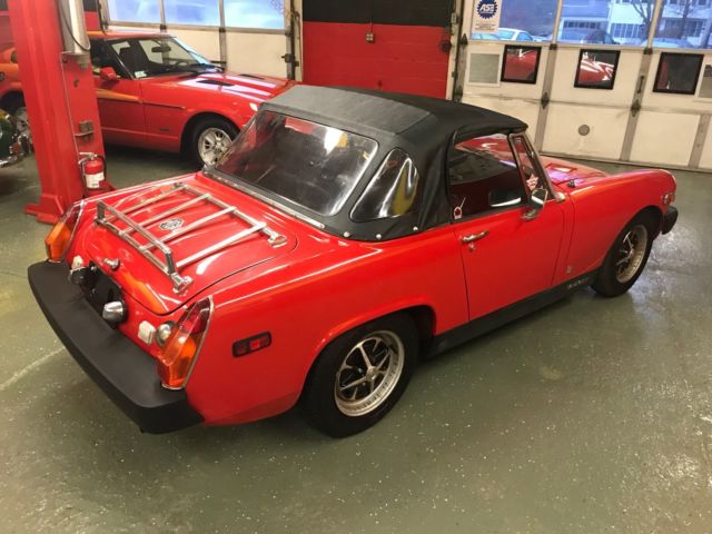 1976 Red MG Midget Convertible