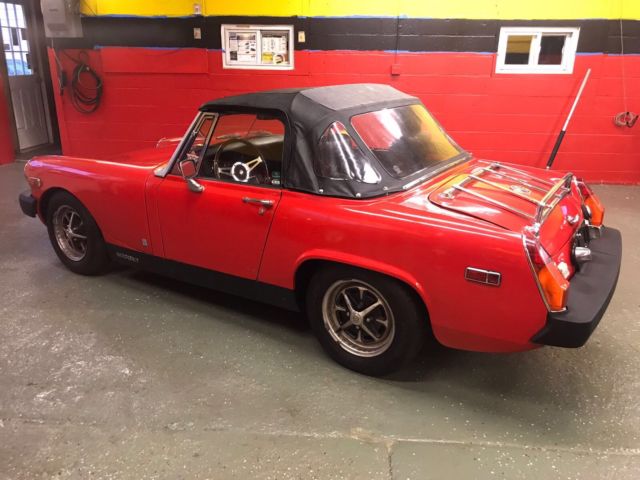 1976 Red MG Midget Convertible