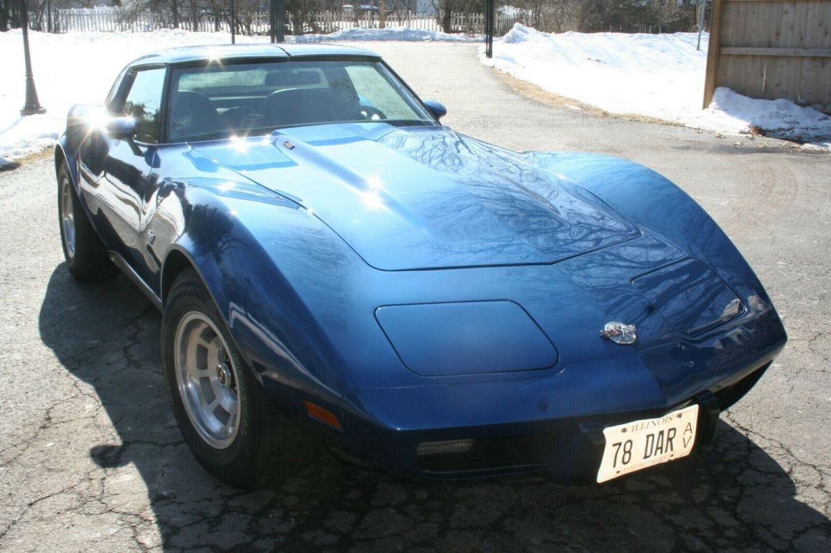 1978 Blue Chevrolet Corvette Coupe