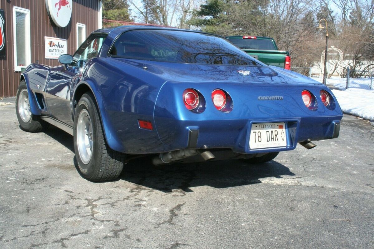 1978 Blue Chevrolet Corvette Coupe
