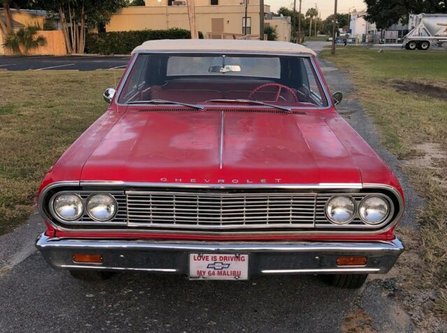 1964 Red Chevrolet Chevelle Convertible