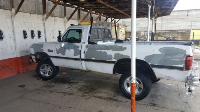 1993 Red Dodge Ram 2500 Standard Cab Pickup