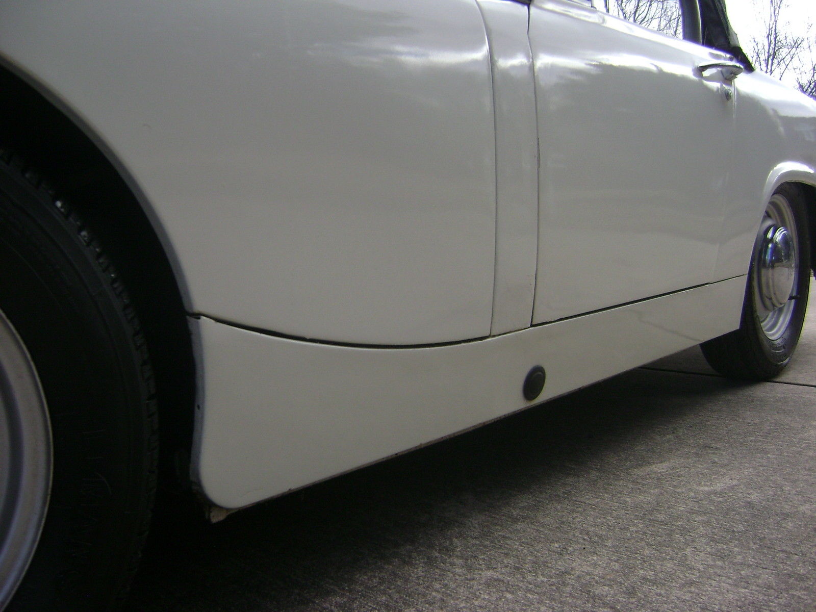 1965 White Austin Healey Sprite Convertible