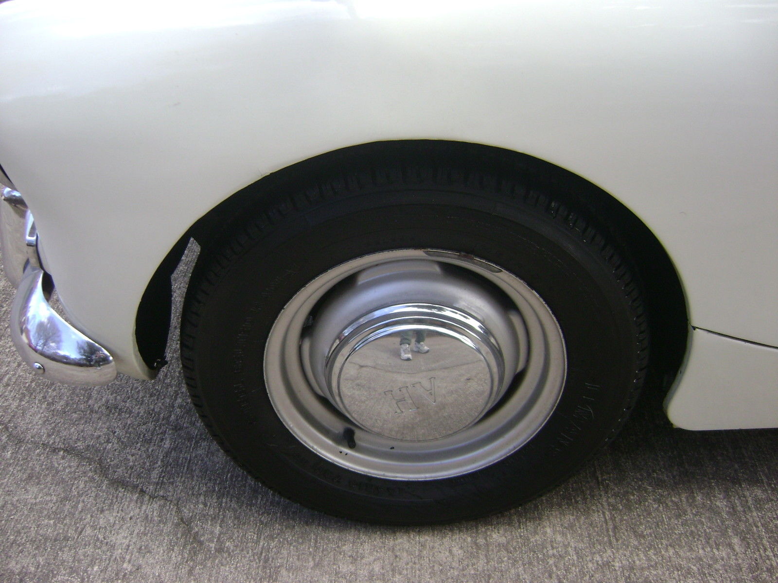 1965 White Austin Healey Sprite Convertible