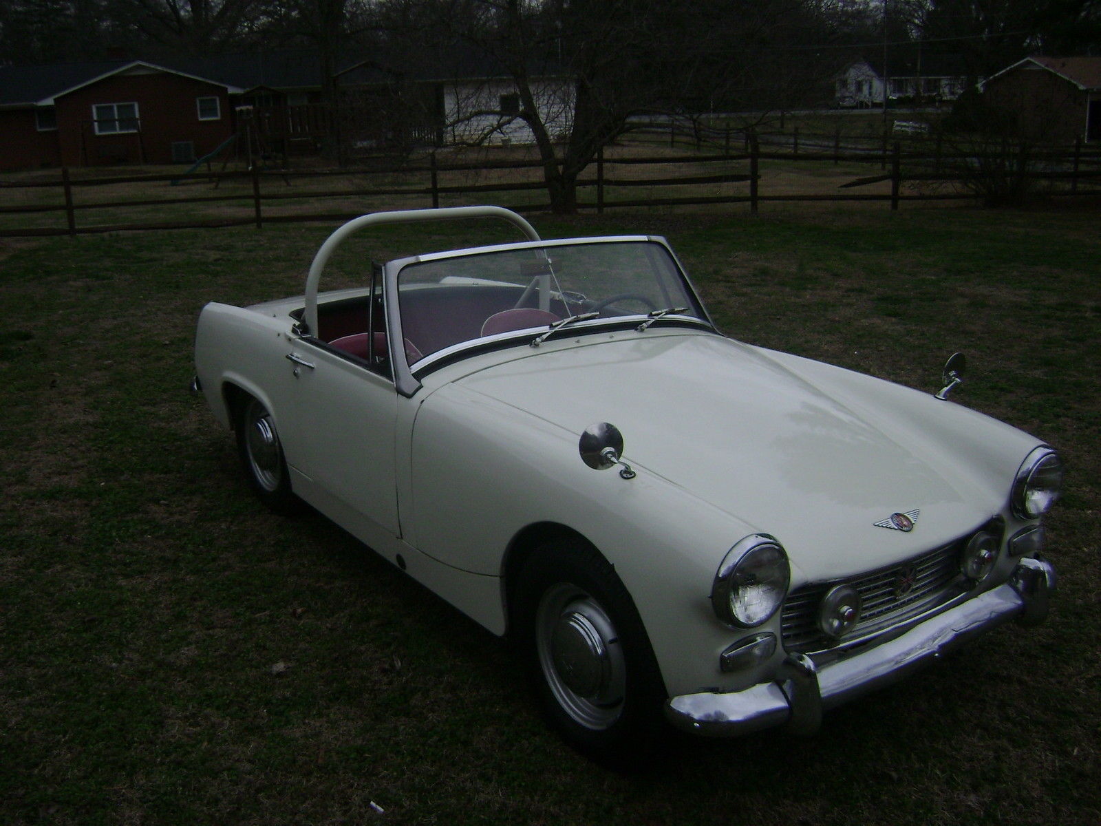 1965 White Austin Healey Sprite Convertible