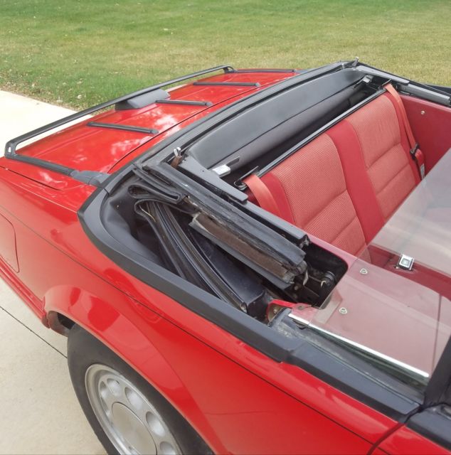 1992 Red Ford Mustang Convertible