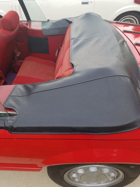 1992 Red Ford Mustang Convertible