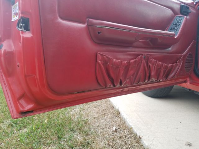 1992 Red Ford Mustang Convertible