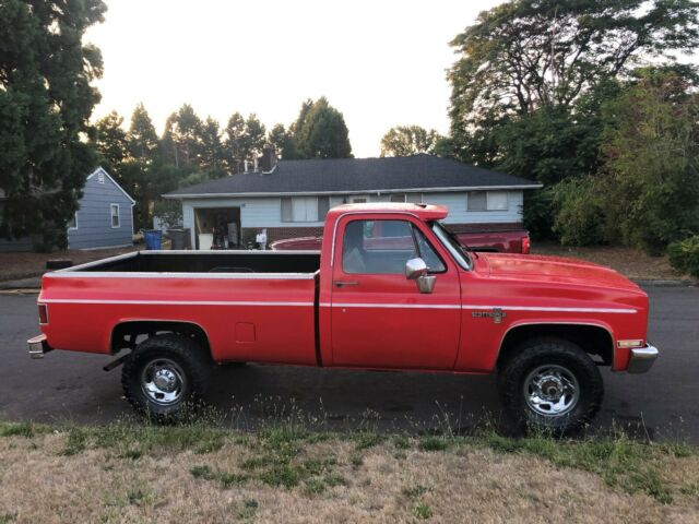 1985 Red Chevrolet C/K Pickup 2500