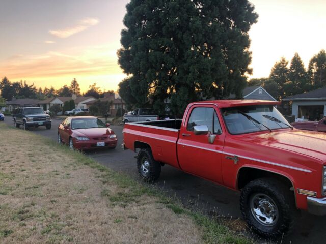 1985 Red Chevrolet C/K Pickup 2500