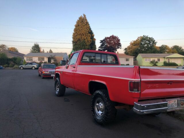 1985 Red Chevrolet C/K Pickup 2500
