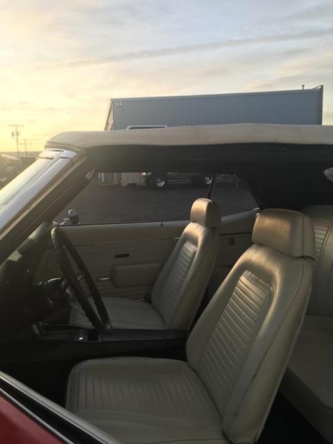 1969 Red Chevrolet Camaro Convertible