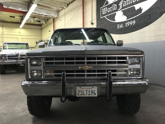 1987 Gray Chevrolet Blazer Convertible