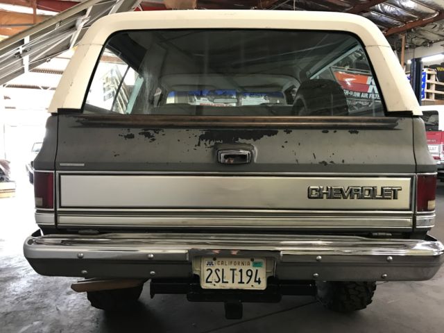 1987 Gray Chevrolet Blazer Convertible