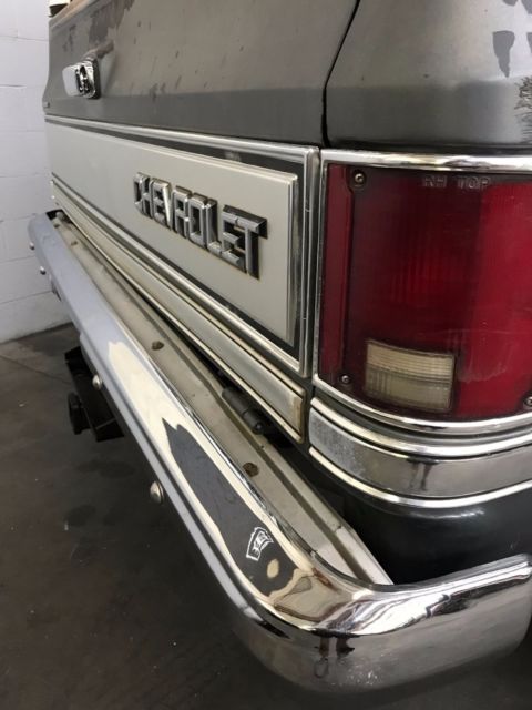 1987 Gray Chevrolet Blazer Convertible