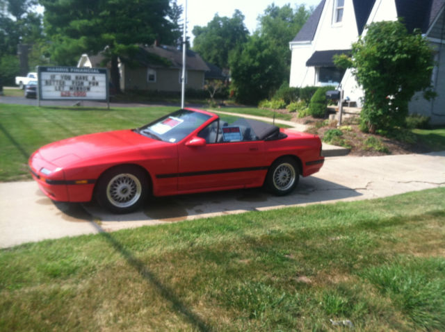 1988 Red Mazda RX-7 Convertible