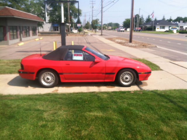 1988 Red Mazda RX-7 Convertible