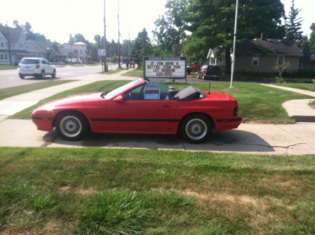 1988 Red Mazda RX-7 Convertible
