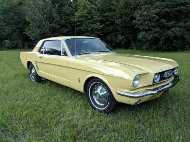 1965 Yellow Ford Mustang Coupe