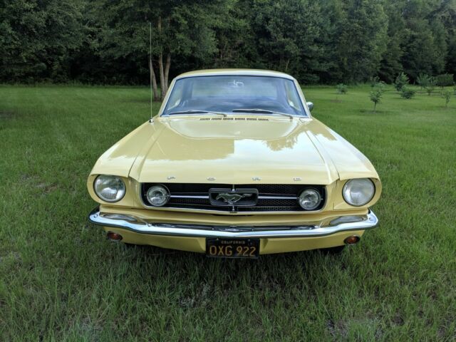 1965 Yellow Ford Mustang Coupe