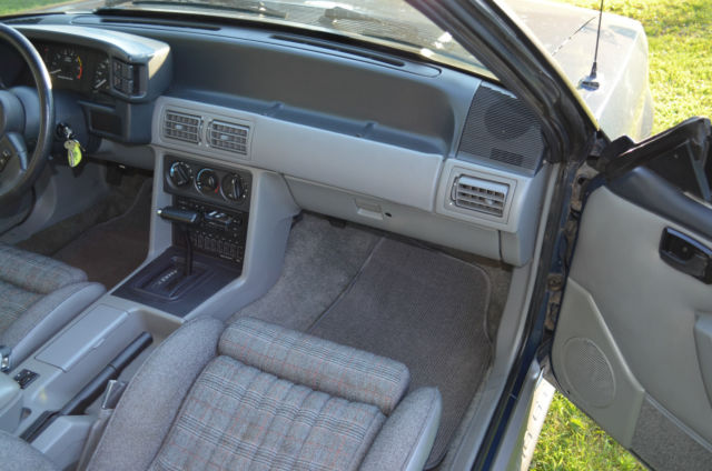 1987 Blue Ford Mustang Coupe