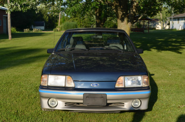 1987 Blue Ford Mustang Coupe