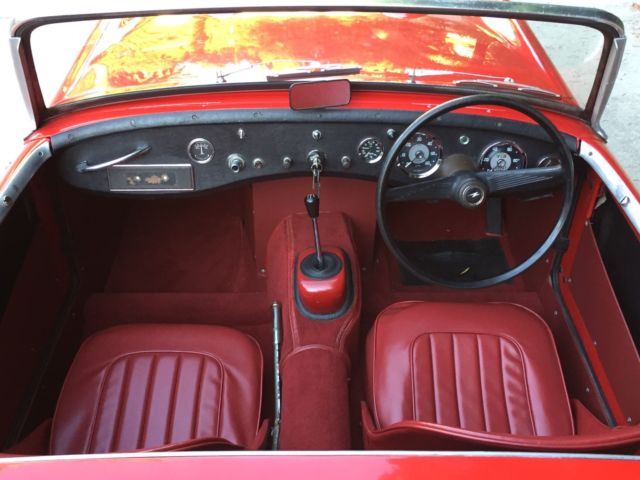 1958 RED Austin Healey Sprite Convertible