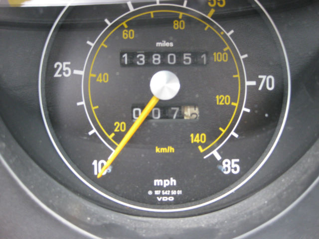 1980 Yellow Mercedes-Benz SL-Class Convertible