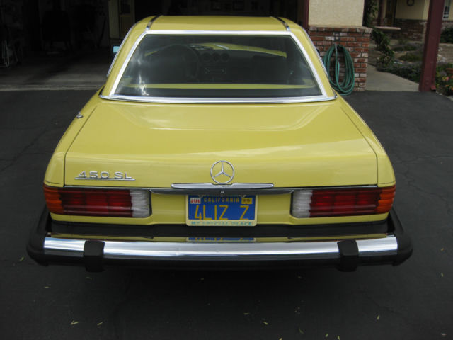 1980 Yellow Mercedes-Benz SL-Class Convertible