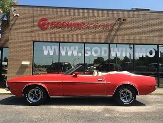 1972 Red Ford Mustang Convertible