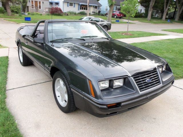 1984 Gray Ford Mustang Convertible