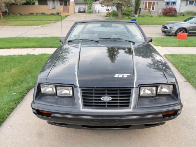 1984 Gray Ford Mustang Convertible