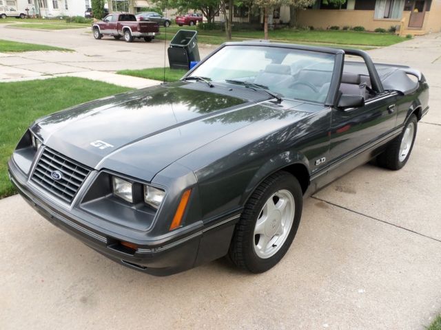 1984 Gray Ford Mustang Convertible