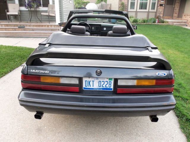1984 Gray Ford Mustang Convertible