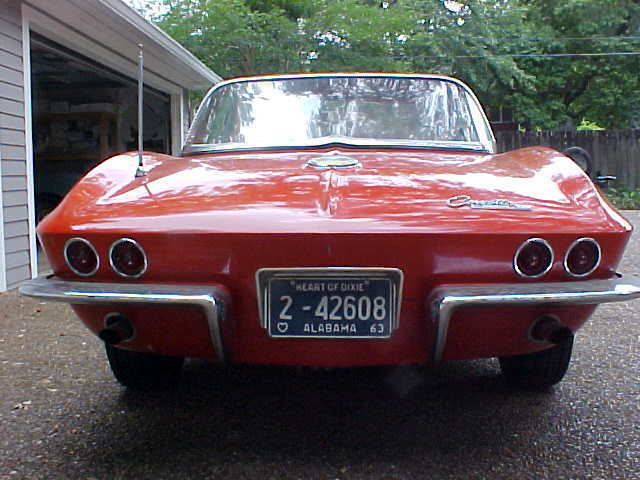 1963 red Chevrolet Corvette Convertible