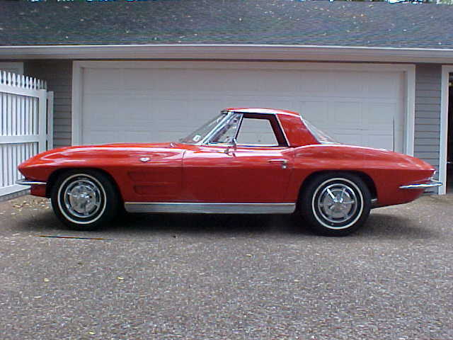 1963 red Chevrolet Corvette Convertible