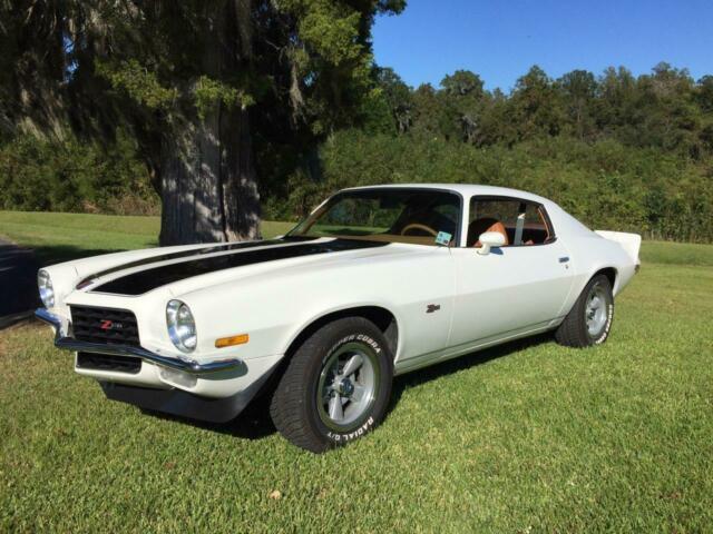 1973 Antique White Chevrolet Camaro Coupe