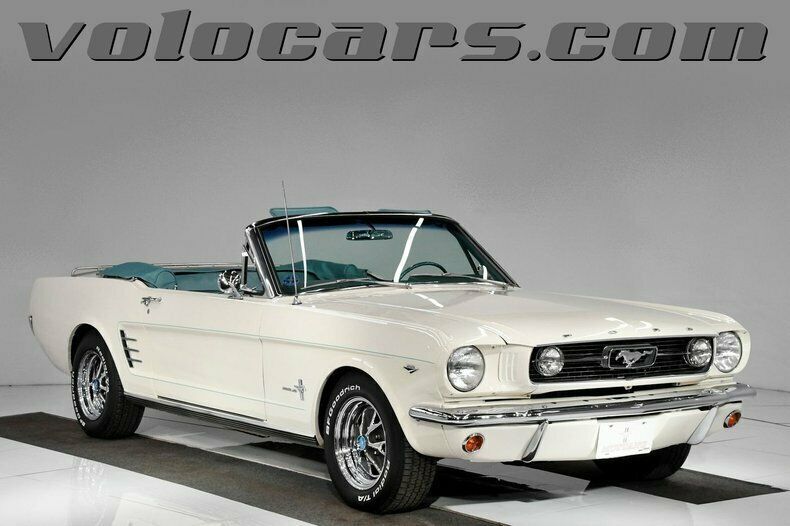 1966 White Ford Mustang Convertible