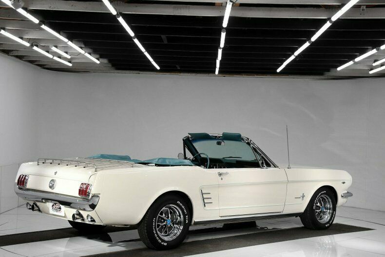 1966 White Ford Mustang Convertible
