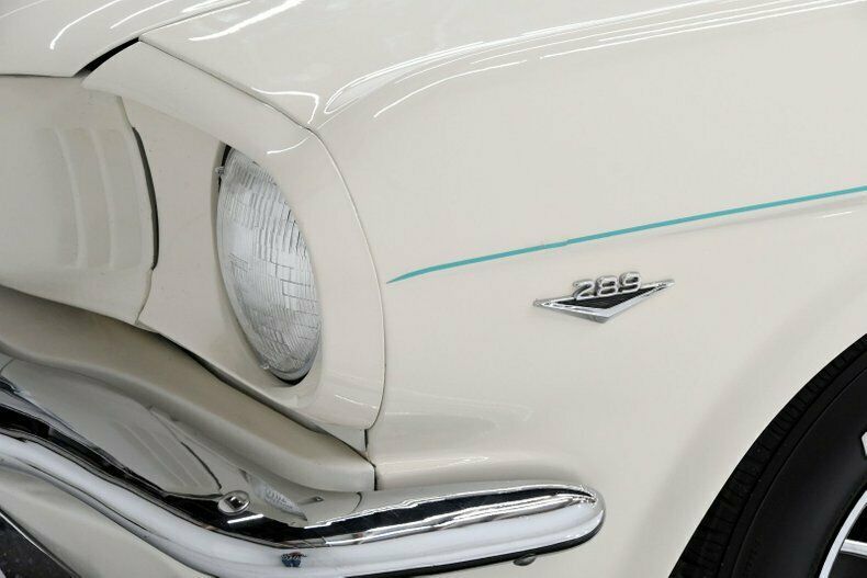 1966 White Ford Mustang Convertible