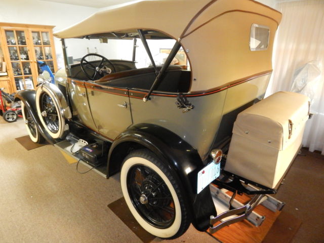 1929 Beige Ford Model A Convertible